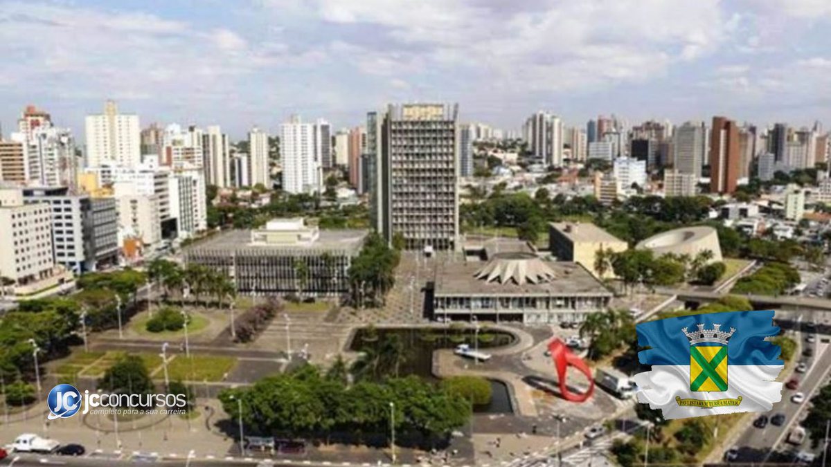 Concurso Prefeitura de Santo André: vista aérea do Paço Municipal