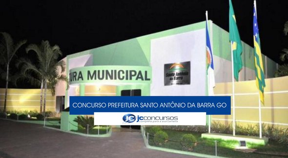 Concurso Prefeitura de Santo Antônio da Barra - sede do Executivo - Divulgação