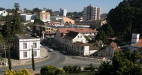Concurso Prefeitura São Bento do Sul - vista aérea do município catarinense - Divulgação