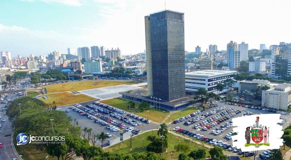 Concurso de São Bernardo do Campo SP: vista aérea do prédio do Executivo - Divulgação