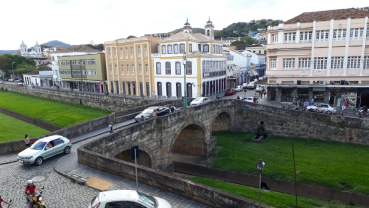 Concurso Prefeitura de São João del-Rei: vista panorâmica da área central do município