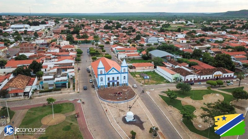 Concurso da Prefeitura de São João do Piauí: vista aérea da cidade