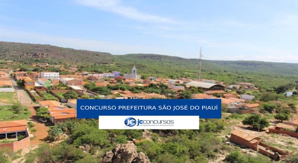 Concurso Prefeitura de São José do Piauí - vista aérea do município - Divulgação