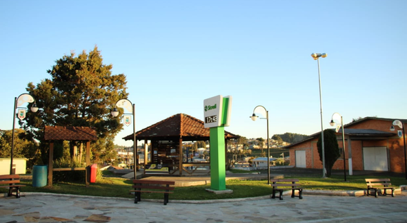 Praça na cidade de São José dos Ausentes (RS) - Divulgação