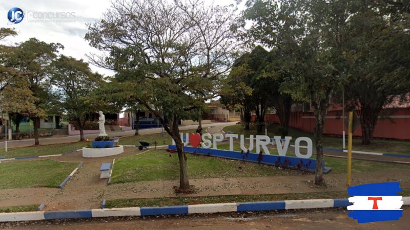 Processo seletivo da Prefeitura de São Pedro do Turvo SP: letreiro turístico da cidade - Google Street View