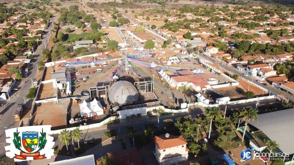 Concurso da Prefeitura de Serra do Ramalho BA: vista aérea da cidade - Divulgação