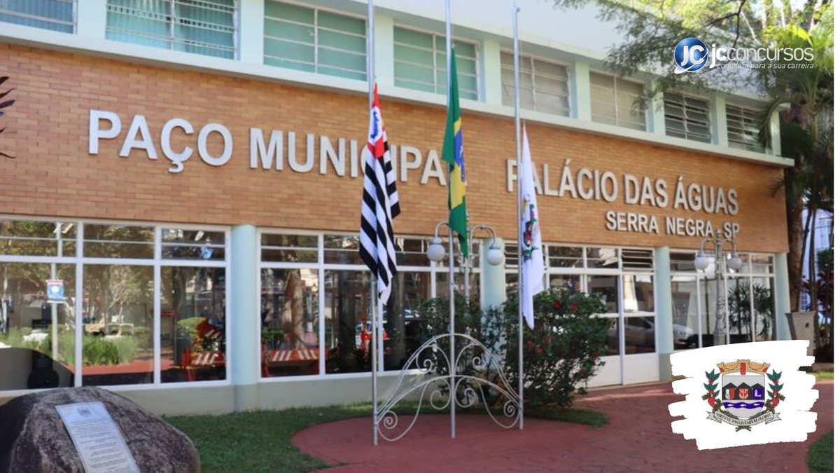 Concurso da Prefeitura de Serra Negra: fachada do prédio do Executivo
