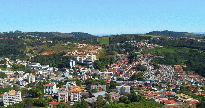 Cidade de Serra Negra, no interior de São Paulo, vista do alto - Divulgação