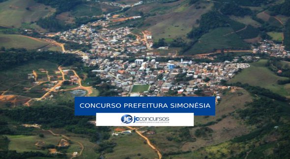 Concurso Prefeitura de Simonésia - vista aérea do município - Divulgação