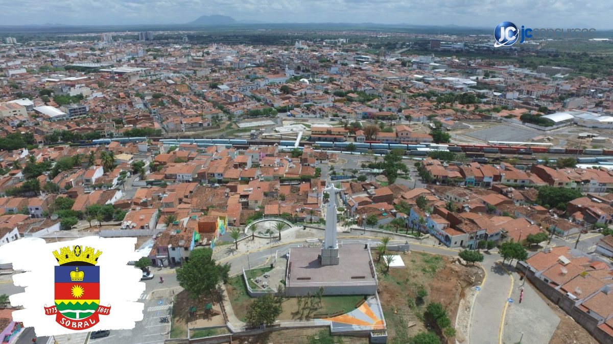 Concurso da SME de Sobral CE: vista aérea da cidade