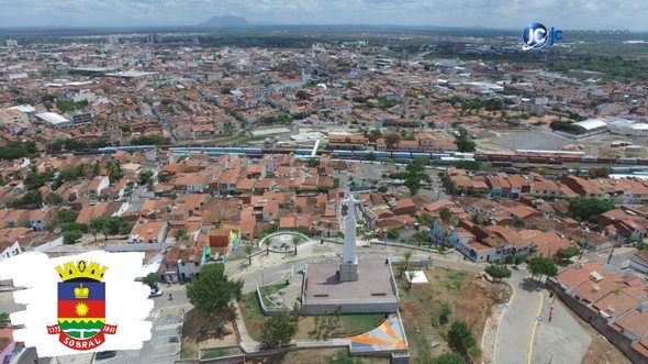 Concurso da SME de Sobral CE: vista aérea da cidade - Divulgação
