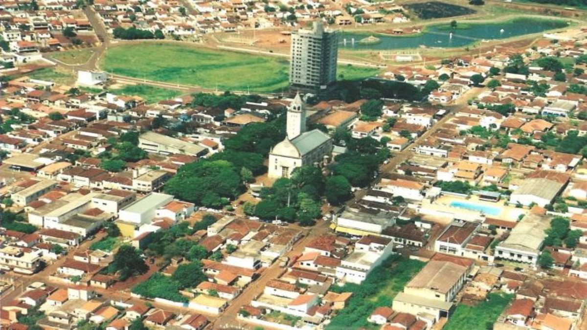 Concurso da Prefeitura de Taquarituba: vista aérea do município