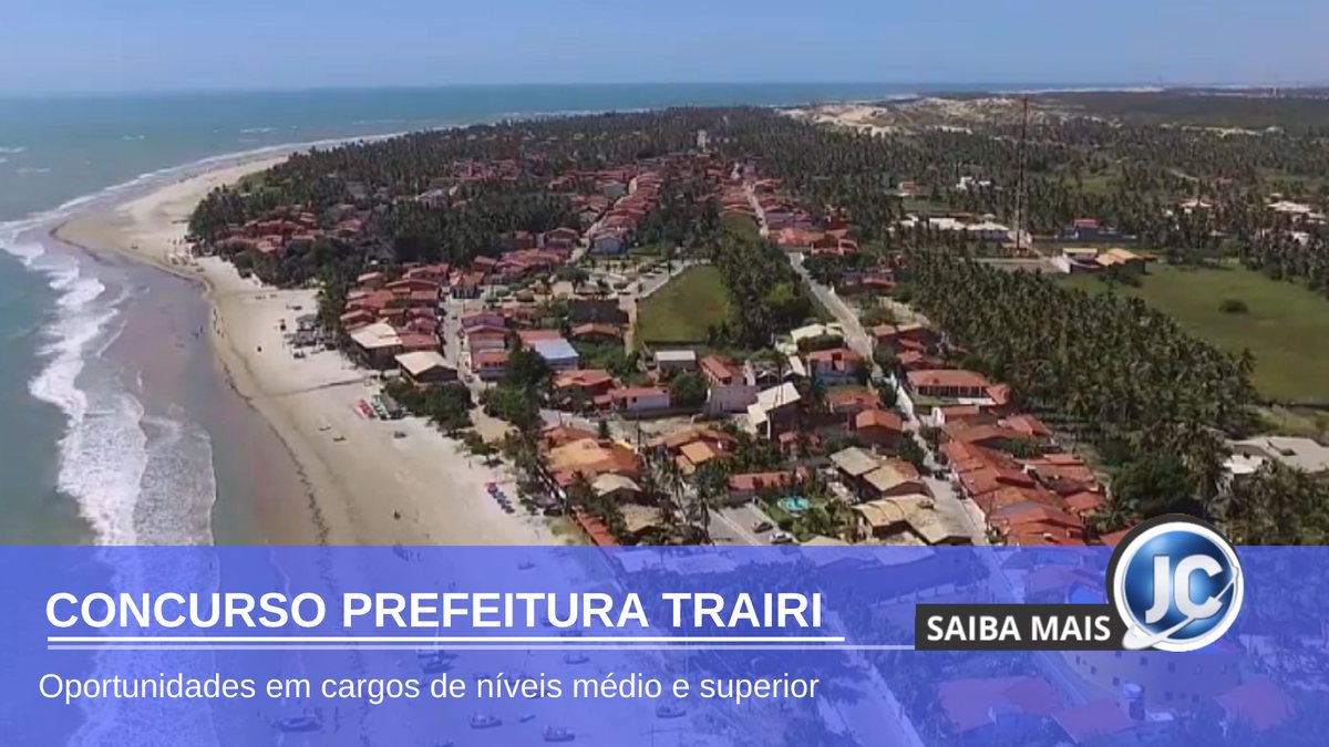 Concurso Prefeitura de Trairi - vista aérea do município