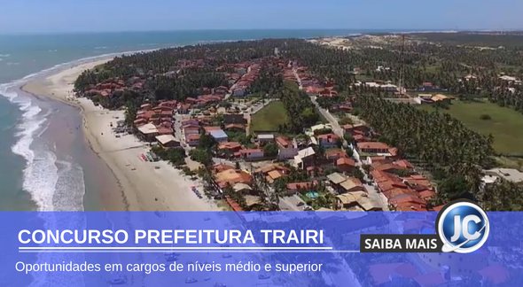 Concurso Prefeitura de Trairi - vista aérea do município - Divulgação