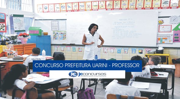 Concurso Prefeitura Uarini - professor e estudantes em sala de aula - EBC