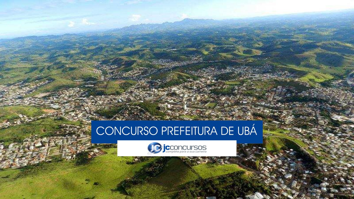 Concurso Prefeitura de Ubá - vista aérea do município