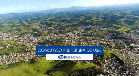 Concurso Prefeitura de Ubá - vista aérea do município - Divulgação