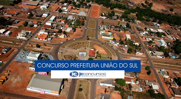 Concurso Prefeitura de União do Sul - vista aérea do município - Divulgação