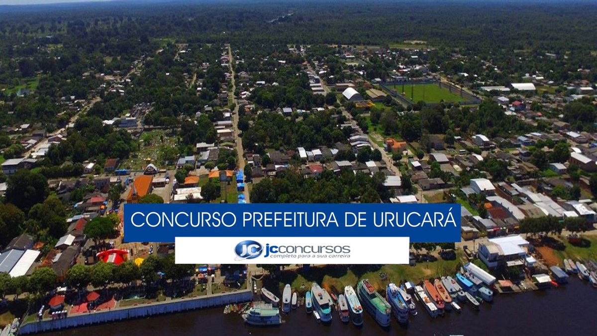 Concurso Prefeitura de Urucará - vista aérea do município