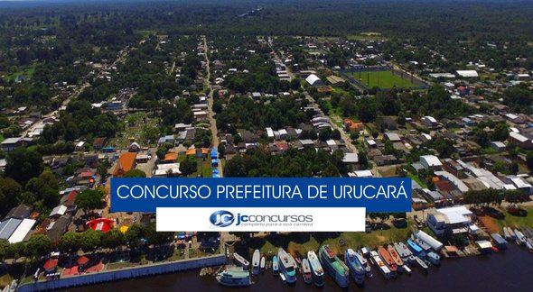 Concurso Prefeitura de Urucará - vista aérea do município - Divulgação