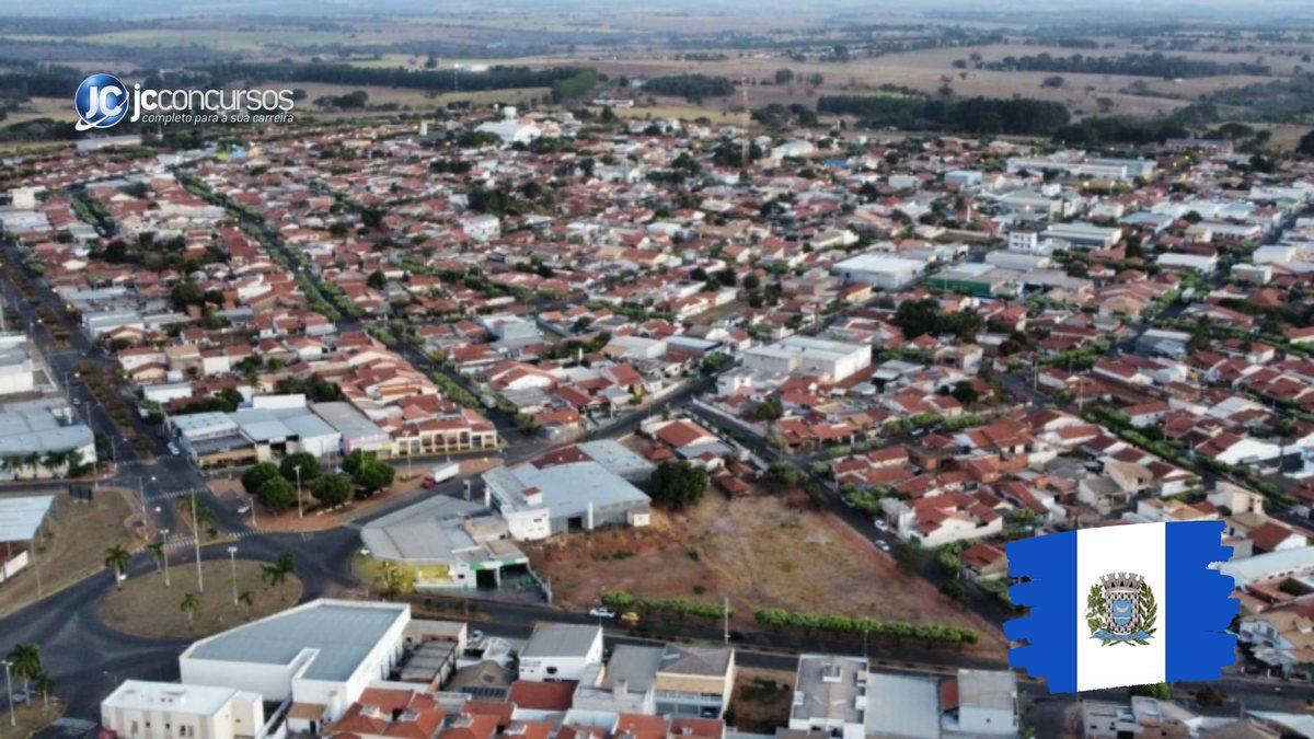 Concurso da Prefeitura de Valentim Gentil: vista aérea do município