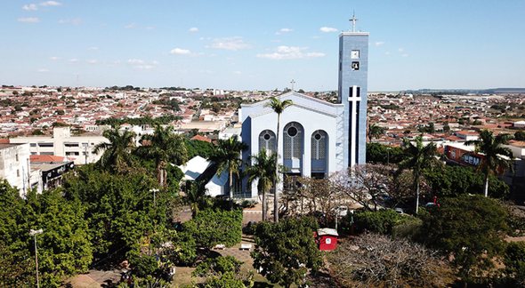 Concurso da Prefeitura de Vargem Grande do Sul: vista panorâmica da região central da cidade - Divulgação