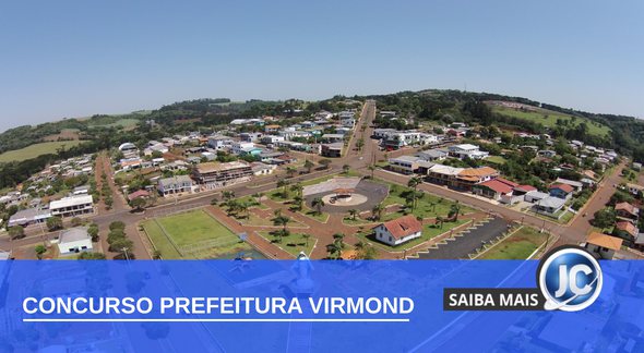 Concurso Prefeitura de Virmond - vista aérea do município - Câmara de Virmond/Thiago Palinski