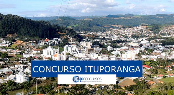 Concurso da Prefeitura de Ituporanga: vista aérea da cidade - Divulgação