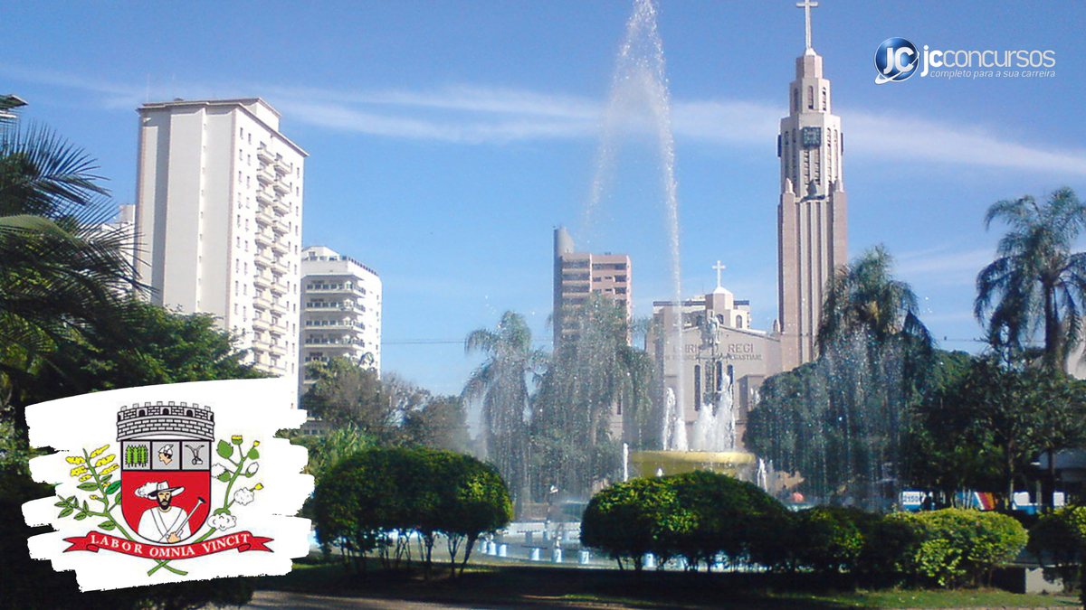 Praça em Presidente Prudente, em São Paulo