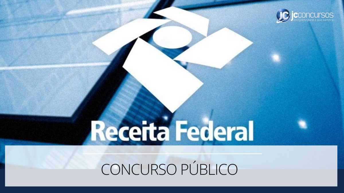 Concurso Receita Federal: logotipo do órgão na fachada