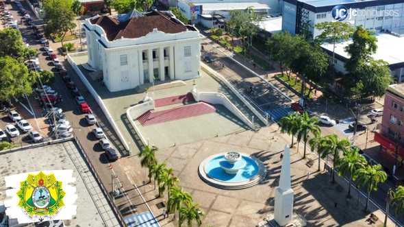 Concurso da Prefeitura de Rio Branco AC: vista aérea do centro da cidade - Crédito: arquivo Secom