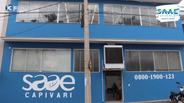 Concurso do SAAE de Capivari SP: fachada do Serviço Autônomo de Água e Esgoto de Capivari - Divulgação