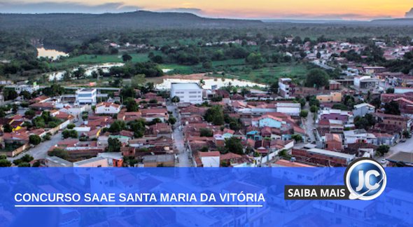 Concurso Saae de Santa Maria da Vitória - vista panorâmica do município - Divulgação