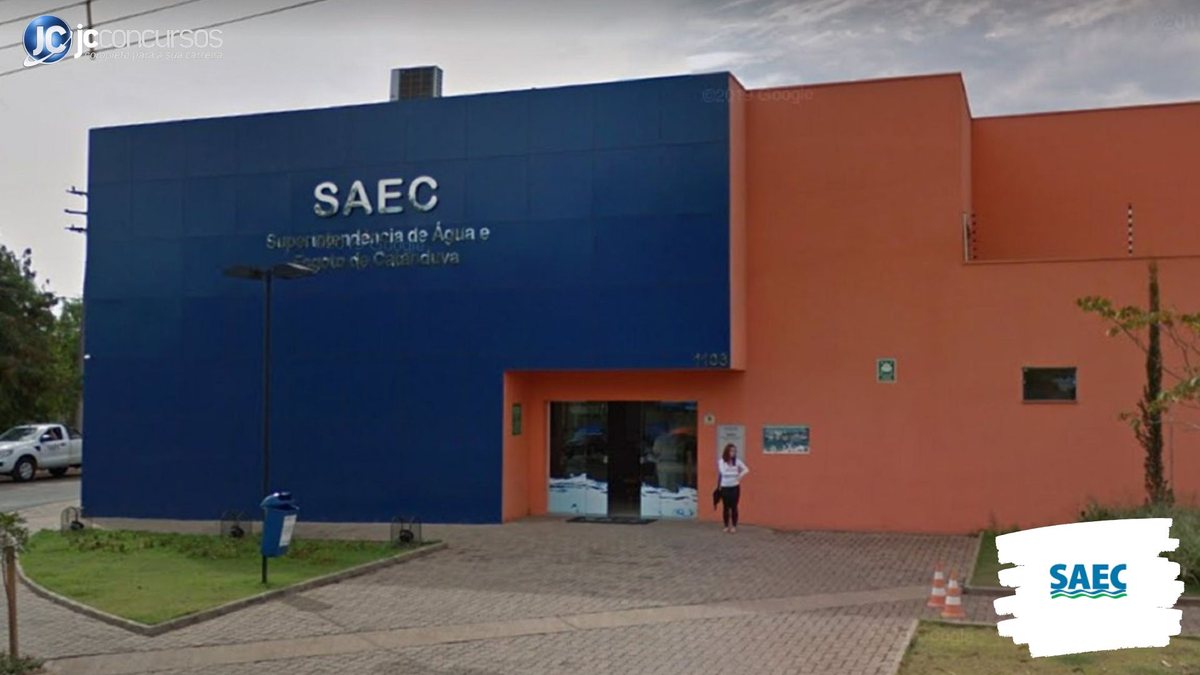 Concurso da SAEC SP: sede da Superintendência de Água e Esgoto de Catanduva