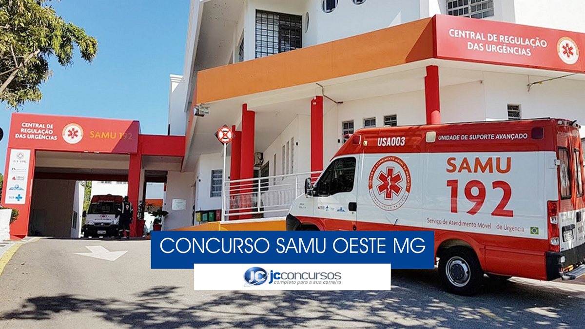 Concurso Samu Oeste MG - unidade do Serviço de Atendimento Móvel de Urgência