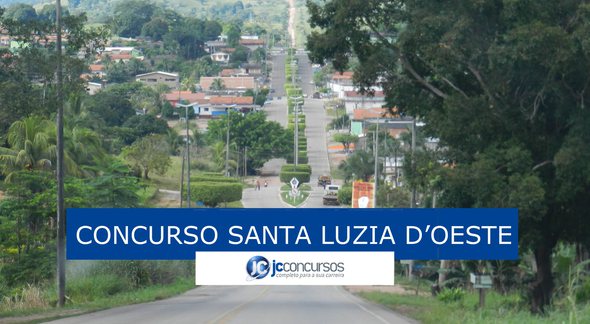 Concurso de Santa Luzia D´Oeste: vista da cidade - Divulgação