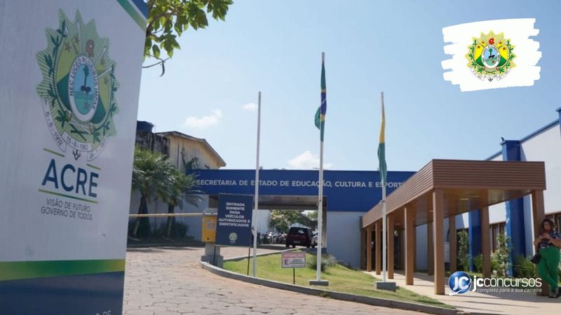 Concurso da SEE AC: sede da pasta, em Rio Branco