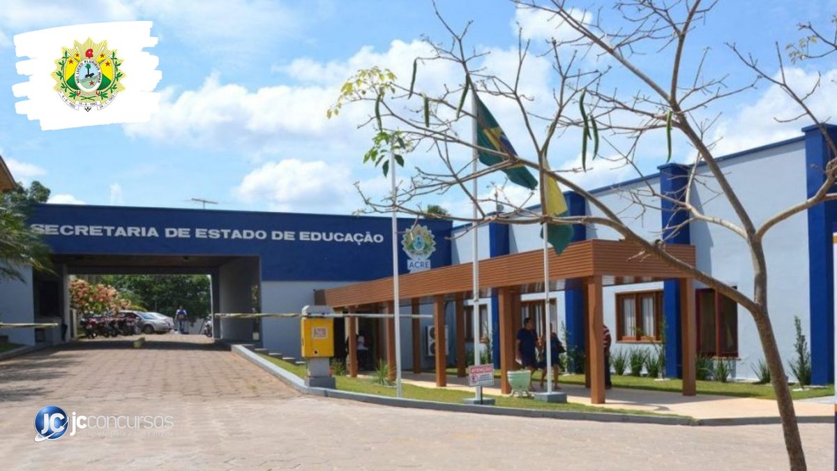 Processo seletivo da SEE AC: sede da pasta, em Rio Branco