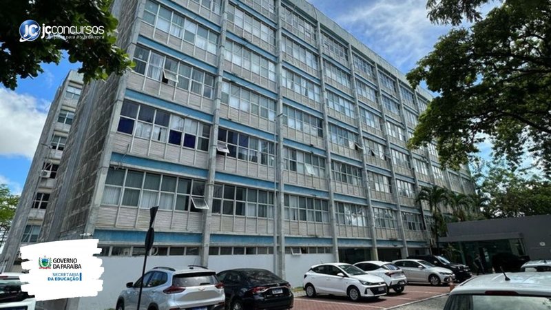 Concurso da SEE PB: edifício-sede da pasta, em João Pessoa - Foto: Divulgação