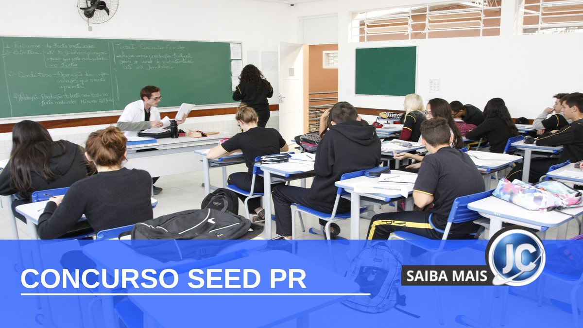 Concurso Seed PR - estudantes em sala de aula