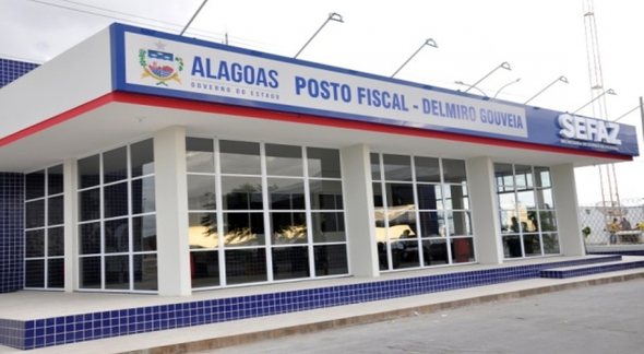 Concurso Sefaz AL: fachada do Posto Fiscal de Delmiro Gouveia - Sefaz AL/Isabelle Monteiro