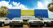 Concurso Sefaz PI: veículos oficiais estacionados em frente ao prédio da Secretaria da Fazenda do Estado do Piauí - Divulgação