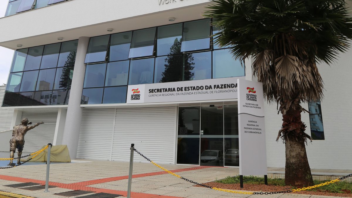 Concurso Sefaz SC: fachada do edifício sede da Secretaria da Fazenda de Santa Catarina