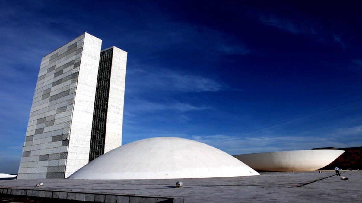 Congresso Nacional, em Brasília, formado pela Câmara e pelo Senado