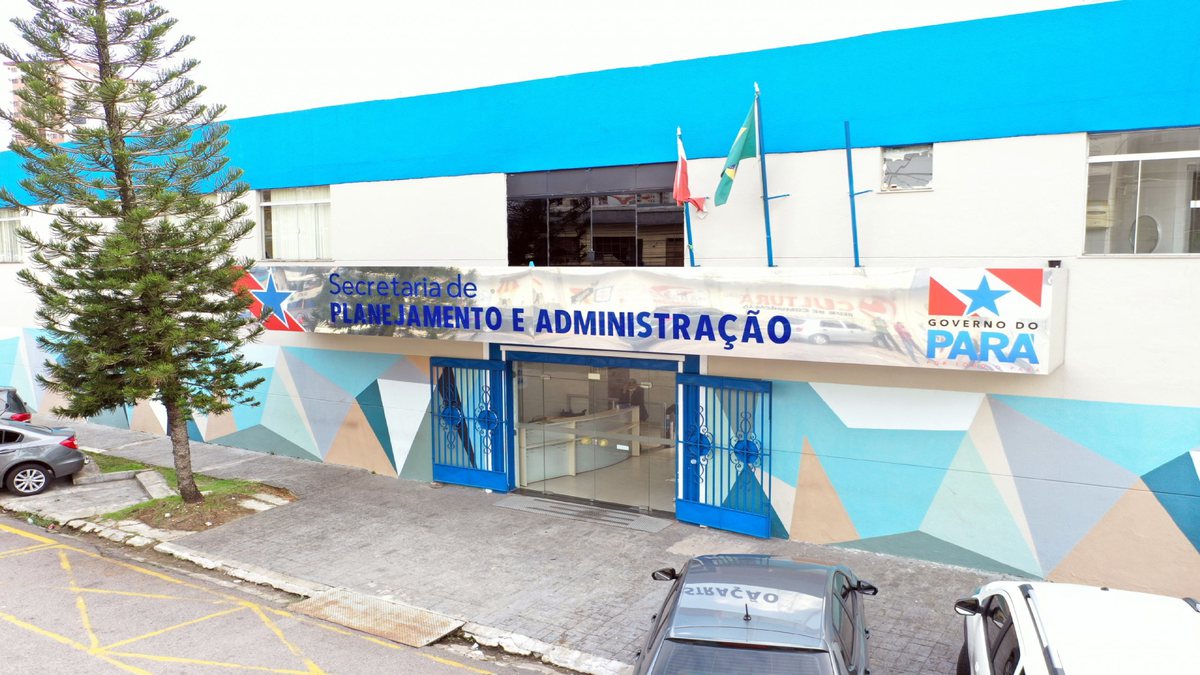 Concurso Seplad PA: fachada do prédio da Secretaria de Planejamento e Administração do Pará