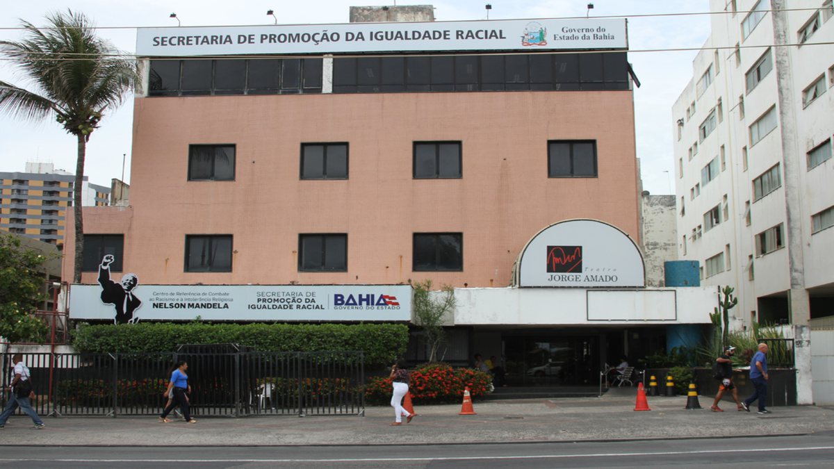 Concurso Sepromi BA: fachada do prédio da Secretaria de Promoção da Igualdade Racial da Bahia