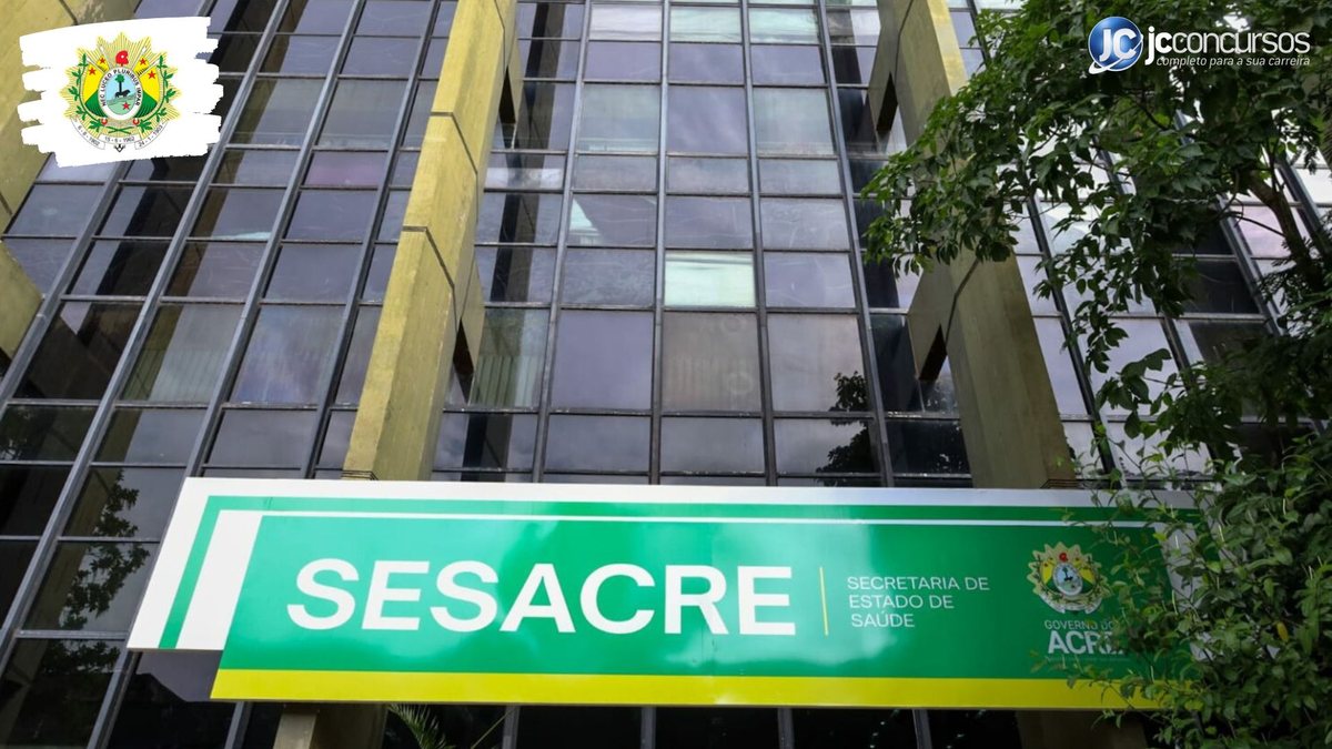 Processo seletivo da Sesacre: prédio da Secretaria de Estado de Saúde do Acre