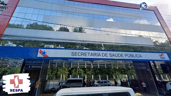 Concurso da SESPA PA: fachada do prédio sede da Secretaria de Estado de Saúde Pública, na cidade de Belém - Foto: Google Street View