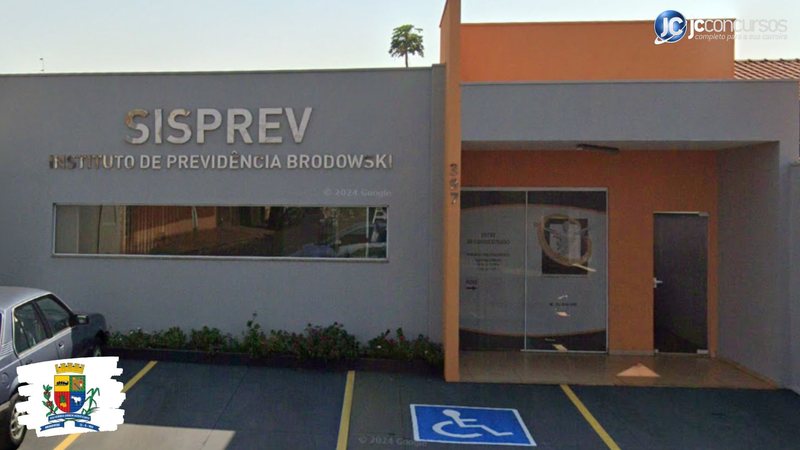 Concurso do SISPREV de Brodowski SP: sede do Instituto de Previdência dos Servidores Públicos