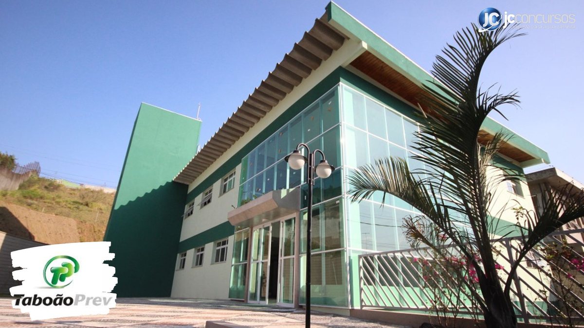 Concurso da TaboãoPrev SP: fachada da sede da Autarquia Previdenciária do Município de Taboão da Serra